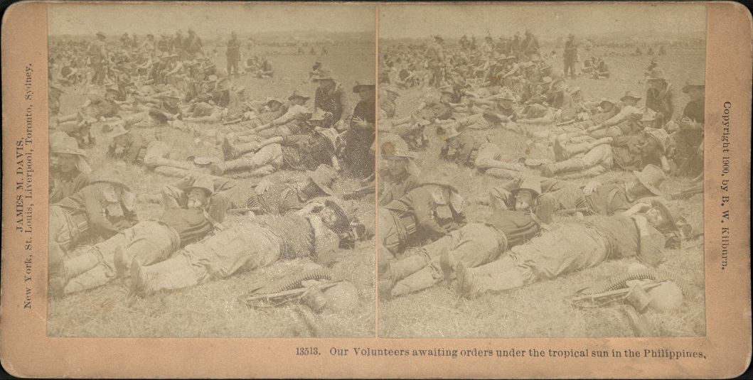 Our Volunteers awaiting orders under the tropical sun in the Philippines.